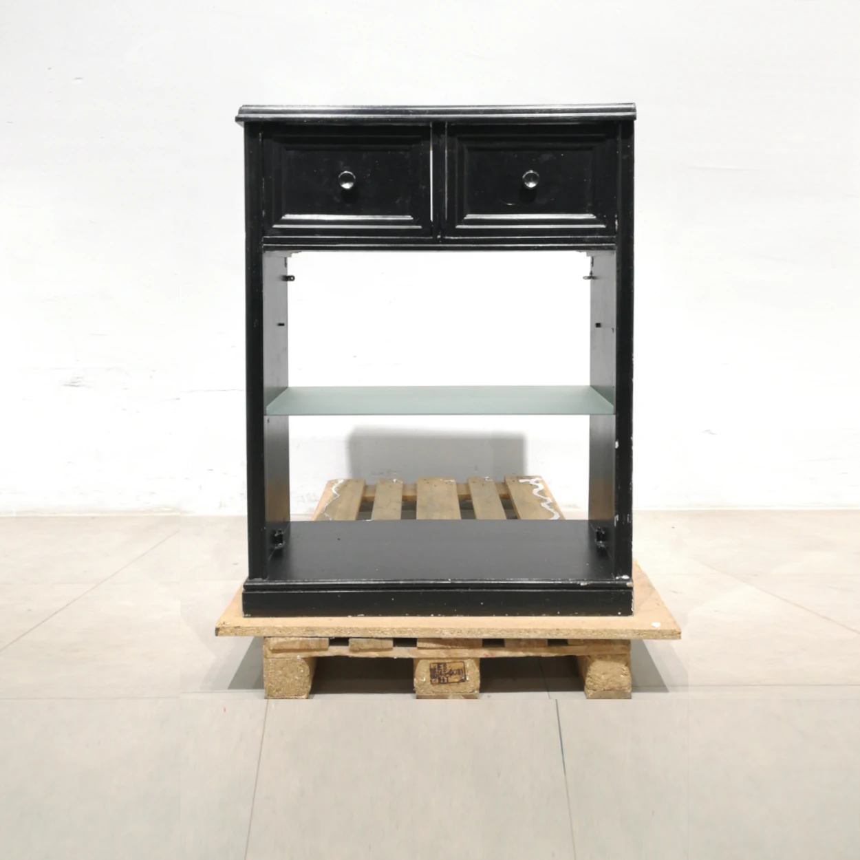 Moble rebedor de 86x40x110cm amb dos calaixos superiors i dos prestatges